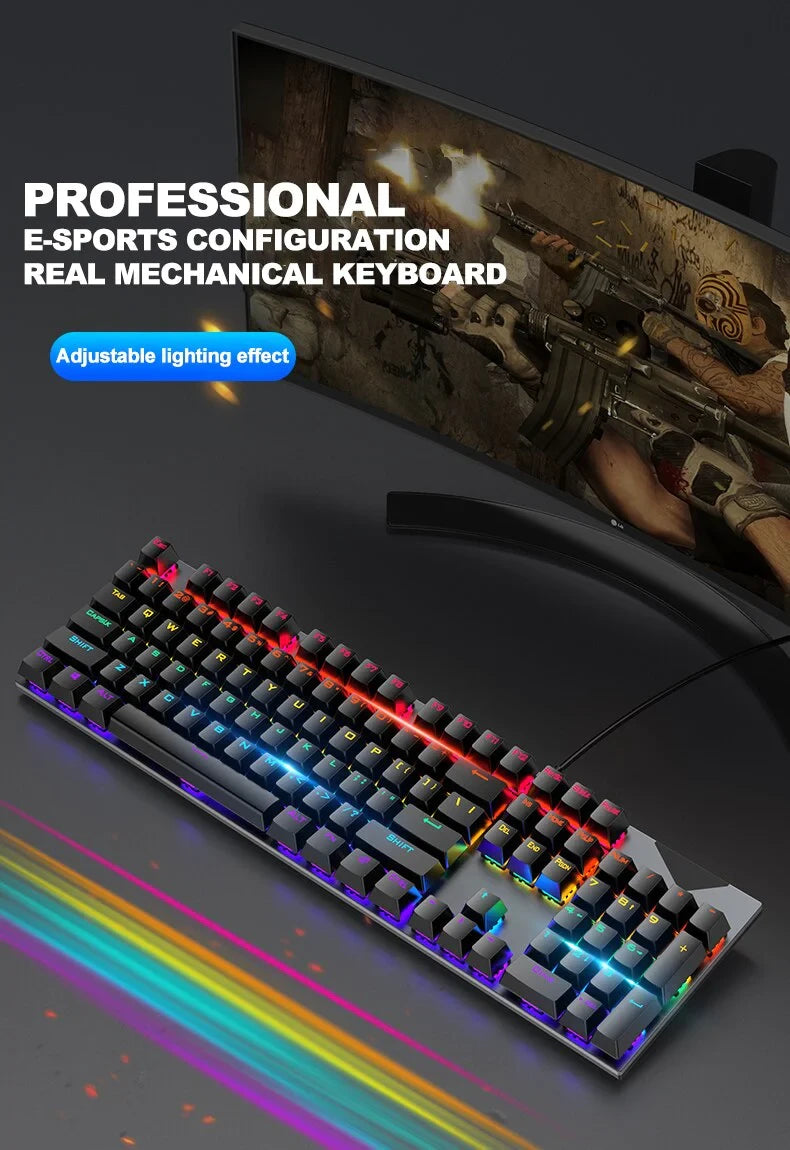 Teclado Mecánico Gamer Usb Aoas M-700 Co