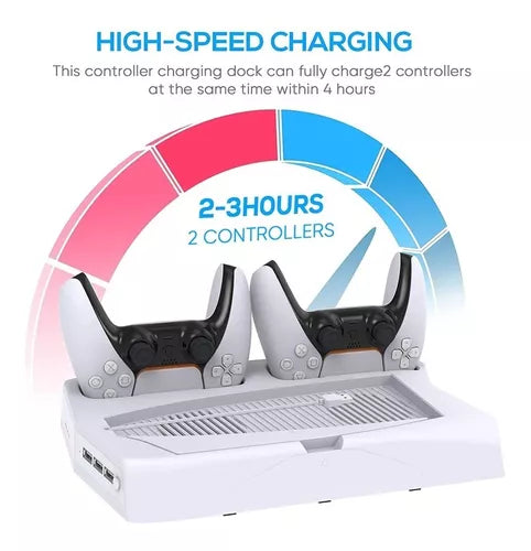 Base De Carga Ps5 Refrigerante Indicador