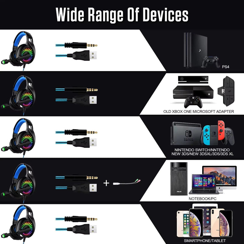 Diadema compatible con ps4 ps5 xbox one